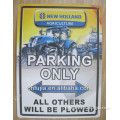 parking sign in metal ,customized tin plaque